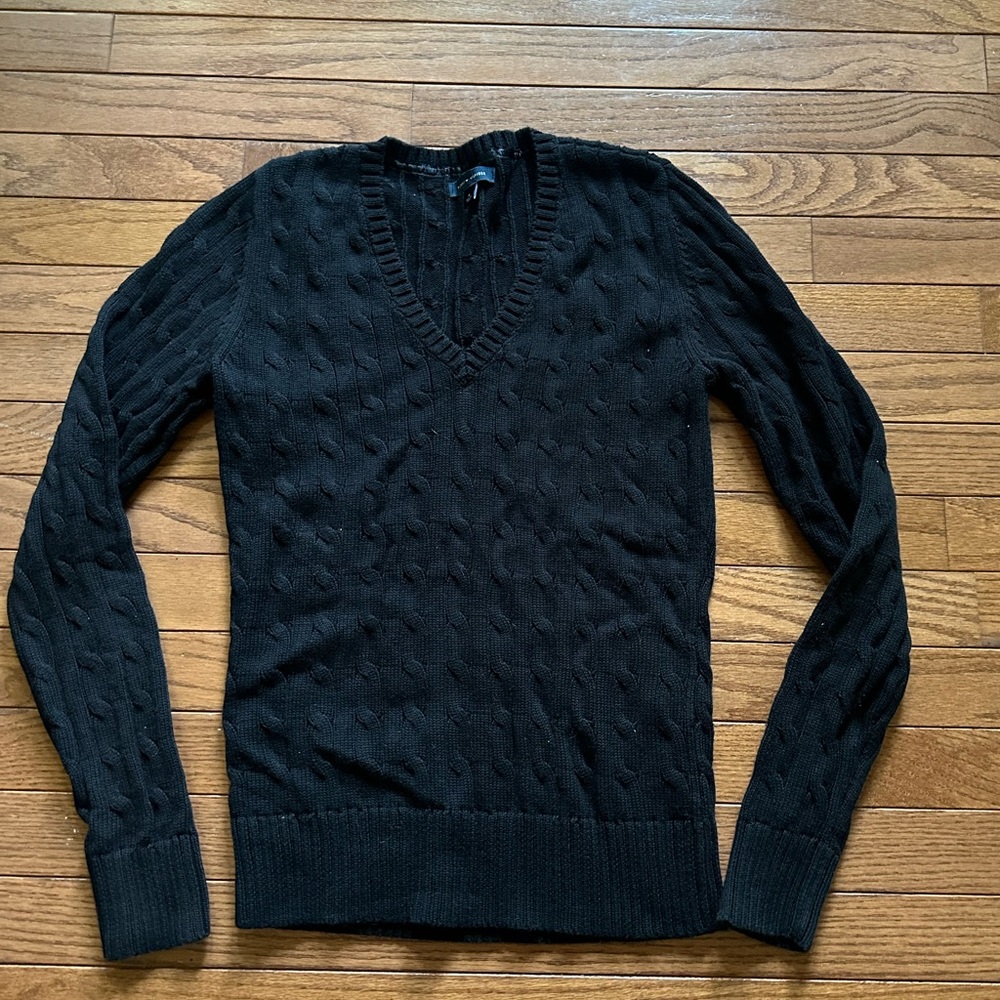 Tommy Hilfiger black crew neck sweater